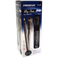 TÜKENMEZ KALEM PENSAN MY-PEN 50 Lİ SİYAH PAKET